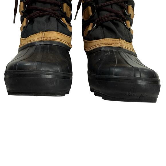 SOREL EDDIE BAUER Vintage Boots Winter Snow Duck Brown Lined Canada‎ Mens 11 - Picture 5 of 11